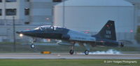 67-14857 @ KAUS - Coming into KAUS at Sunset - by John Hodges