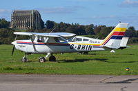 G-BHIN @ EGKA - Reims Cessna F152 at Shoreham. - by moxy