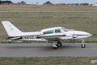N310HM @ EGJB - Taxiing in at Guernsey - by alanh