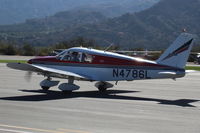N4786L @ SZP - 1967 Piper PA-28-180 CHEROKEE, Lycoming O&VO-360 180 Hp, taxi - by Doug Robertson