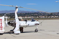 N142MG @ CMA - 1999 Givans PREDATOR Mk1 powered autogyro, one-off, Lycoming IO-320-B1A 160 hp pusher upgrade, pilot Vance is CFI rated for it. - by Doug Robertson