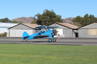 N60197 @ SZP - 1942 Boeing Stearman A75, P&W R-985 Wasp Jr. 450 Hp upgrade, Restricted class, landing roll Rwy 04 - by Doug Robertson