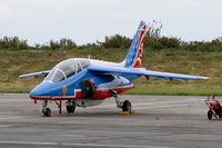 E146 @ LFBD - Dassault-Dornier Alpha Jet E (F-UHRR), Athos 09 of Patrouille de France 2017, Flight line, Bordeaux-Mérignac Air Base 106 (LFBD-BOD) Open day 2017 - by Yves-Q