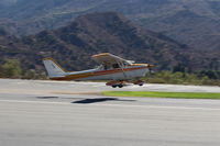N2859Q @ SZP - 1971 Cessna 172L SKYHAWK, Lycoming O-320-E2D  150 HP, landing Rwy 22 - by Doug Robertson
