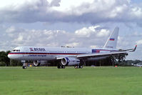 CCCP-64006 @ EGLF - CCCP-64006   Tupolev Tu-204-100 [1450743164006] (Bravia) Farnborough~G 11/09/1992 - by Ray Barber
