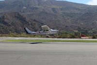 N8517S @ SZP - 1965 Cessna 182H SKYLANE, Continental O-470-U 230 Hp takeoff climb Rwy 22 - by Doug Robertson
