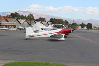 N489PF @ SZP - 2014 Fleming VANs RV-4, Lycoming IO-360-A1A 200 Hp, on Transient Ramp - by Doug Robertson