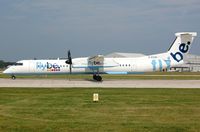 G-ECOC @ EGCC - Flybe DHC8 lined-up. - by FerryPNL