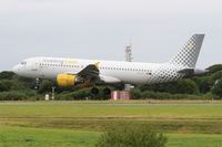 EC-JZI @ LFRB - Airbus A320-214, Landing rwy 25L, Brest-Bretagne airport (LFRB-BES) - by Yves-Q