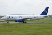 5B-DBB @ EGCC - Cyprus Airways A320 arriving - by FerryPNL