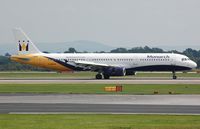 G-MARA @ EGCC - Arrival of Monarch A321. now operating for Olympus Airways - by FerryPNL