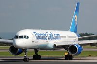 G-FCLI @ EGCC - Thomas Cook B752 leaving the runway after landing. - by FerryPNL