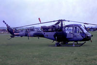 XW282 @ EGVP - XW282   Westland Scout AH.1 [F.9737] (Army Air Corp) AAC Middle Wallop~G 06/07/1984. From a slide. - by Ray Barber