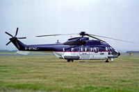 G-BTNZ @ EGQL - G-BTNZ   Aerospatiale AS.332L.1 Super Puma [2351] (British International Helicopters) RAF Leuchars~G 19/09/1992 - by Ray Barber