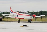 056 @ LFSI - Pilatus PC-9M, Croatian Air Force aerobatic team, Taxiing to flight line, St Dizier-Robinson Air Base 113 (LFSI) Open day 2017 - by Yves-Q