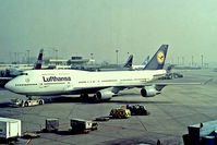 D-ABTH @ EDDF - D-ABTH   Boeing 747-430 [25047] (Lufthansa) Frankfurt Int'l~D 29/02/1992 - by Ray Barber