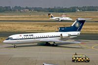 TC-FAR @ EDDL - TC-FAR   Yakovlev Yak-42D [4520421014494] (Top Air) Dusseldorf Int'l~D @ 01/06/1995 - by Ray Barber