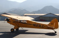 N623LC @ SZP - 2006 American Legend Aircraft AL3C-100 CUB S-LSA, Continental O-200 100 Hp, open cowl version, taxi to Rwy 22 - by Doug Robertson