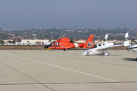 6510 @ CMA - USCG Search & Rescue Helicopter 6510, Aerospatiale HH-65A DOLPHIN, Lycoming LTS101-750B-2 Turboshaft, 690 sHp, based Hawthorne, CA. on CMA transient ramp - by Doug Robertson