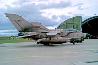 ZA411 @ EGQS - ZA411   BAe/Panavia Tornado GR.1T [BT035] (Royal Air Force) RAF Lossiemouth~G @ 1991 - by Ray Barber