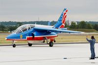 E45 @ LFSI - Dassault-Dornier Alpha Jet E (F-TETF), Leader of Patrouille de France 2017, Taxiing, St Dizier-Robinson Air Base 113 (LFSI) Open day 2017 - by Yves-Q