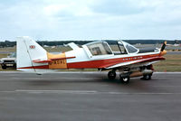 G-ASAL @ EGLF - G-ASAL   Scottish Aviation SA.120-124 Bulldog [BH129/239] Farnborough~G 10/09/1976. From a slide. - by Ray Barber