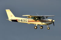 G-BZEC @ EGSH - Landing at Norwich. - by Graham Reeve