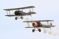 LX-NIE @ LFSI - Nieuport 28 C.1 Replica, On display, St Dizier-Robinson Air Base 113 (LFSI) Open day 2017 - by Yves-Q