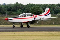 061 @ LFSI - Pilatus PC-9M, Croatian Air Force aerobatic team, Taxiing rwy 29, St Dizier-Robinson Air Base 113 (LFSI) Open day 2017 - by Yves-Q