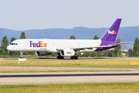 N918FD @ LFSB - Boeing 757-23A, Taxiing to holding point rwy 15, Bâle-Mulhouse-Fribourg airport (LFSB-BSL) - by Yves-Q