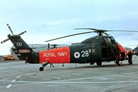 XM917 @ EGDR - XM917   Westland WS.58 HAS.1 Wessex [WA38] (Royal Navy) RNAS Culdrose~G 10/09/1976. From a slide.  Broken up Lee-on-Solent 1990. - by Ray Barber