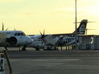 ZK-MVW @ NZAA - my first sighting in evening sun on crowded domestic apron - by Magnaman