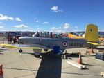 N144PM @ LVK - 2018 Livermore Airport Open House, 1957 Beechcraft T34B Mentor, c/n: BG-404 - by Timothy Aanerud