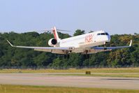 F-HMLH @ LFSB - Bombardier CRJ-1000EL NG, Landing rwy 15, Bâle-Mulhouse-Fribourg airport (LFSB-BSL) - by Yves-Q