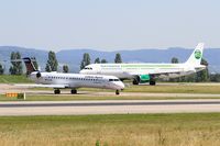 D-ACNA @ LFSB - Bombardier CRJ-900ER, Holding point Hotel rwy 15, Bâle-Mulhouse-Fribourg airport (LFSB-BSL) - by Yves-Q