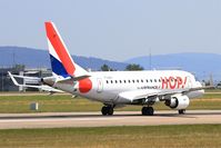 F-HBXC @ LFSB - Embraer ERJ-170-100ST, Take off run rwy 15, Bâle-Mulhouse-Fribourg airport (LFSB-BSL) - by Yves-Q