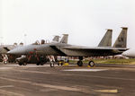 86-0154 @ MHZ - F-15C Eagle of 493rd Fighter Squadron/48th Fighter Wing at RAF Lakenheath on static display at the 1998 RAF Mildenhall Air Fete. - by Peter Nicholson