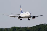 D-ABIR @ LFSB - Boeing 737-530, On final rwy 15, Bâle-Mulhouse-Fribourg airport (LFSB-BSL) - by Yves-Q