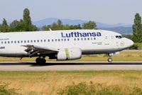 D-ABIR @ LFSB - Boeing 737-530, Reverse thrust landing rwy 15, Bâle-Mulhouse-Fribourg airport (LFSB-BSL) - by Yves-Q