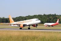 HB-JYA @ LFSB - Airbus A320-214, Landing rwy 15, Bâle-Mulhouse-Fribourg airport (LFSB-BSL) - by Yves-Q