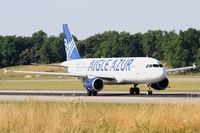 F-HBIB @ LFSB - Airbus A320-214, Take off run rwy 15, Bâle-Mulhouse-Fribourg airport (LFSB-BSL) - by Yves-Q