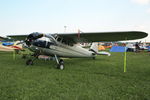 N725J @ OSH - 1951 Cessna 195, c/n: 7672 - by Timothy Aanerud