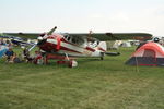 N195JP @ OSH - 1951 Cessna 195, c/n: 7673 - by Timothy Aanerud