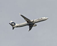 N419AS @ KPDX - A sleek Alaska Airlines Boeing 739 takes off out of Portland International. - by Daniel L. Berek