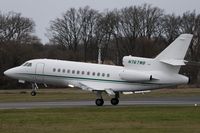 N767WB @ EGLF - KMS Air Falcon 900 landing on 24 at Farnborough - FAB - by dave226688