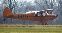 G-ZPPY @ EGHP - Landing run at Popham - by Clive Pattle