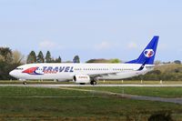 OK-TSM @ LFRB - Boeing 737-9GJER, Take off run rwy 25L, Brest-Bretagne airport (LFRB-BES) - by Yves-Q