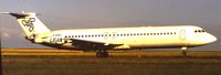 G-BNIH @ EBBR - Sunset landing 25L at brussels - by j.van mierlo