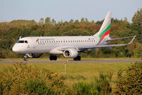 LZ-VAR @ LFRB - Embraer 190AR, Ready to take off rwy 25L, Brest-Guipavas Airport (LFRB-BES) - by Yves-Q