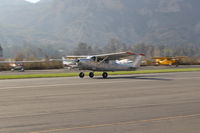 N8474Z @ SZP - 1963 Cessna 210-5 (205) UTILINE, Continental IO-470-E 260 Hp, fixed gear version of 210-C, on runway 04. Advantages: more interior room and cheaper insurance. - by Doug Robertson